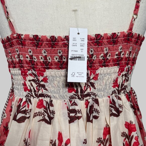 Flawed J. Crew Cotton Voile Midi Dress in Block Print Womens S Floral Item CI679 - Picture 9 of 16